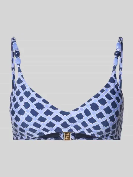 Góra od bikini we wzór na całej powierzchni z perły model MARSEILLE' Seafolly niebieskie