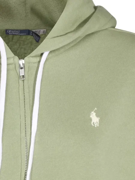 Суичър с качулка Polo Ralph Lauren с качулка зелено