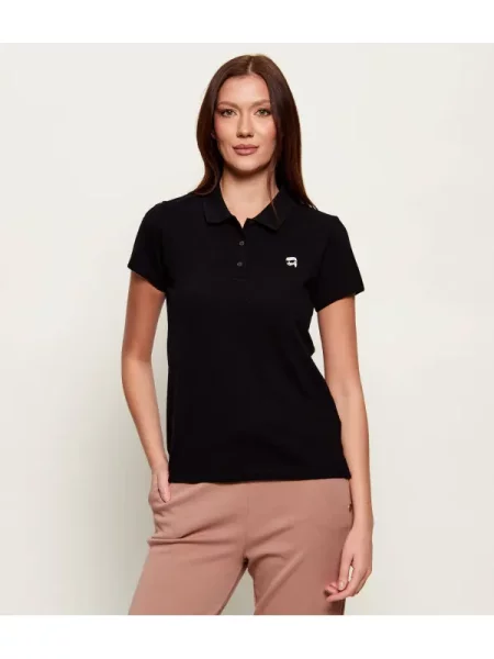 Karl Lagerfeld Polo Ikon negru