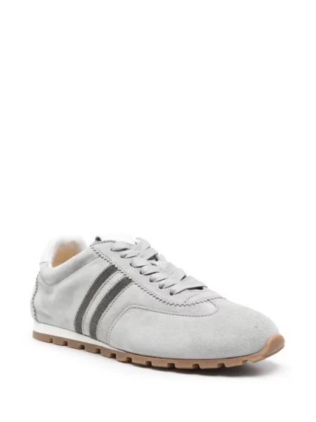 Sneakerși Doucal's din piele de căprioară gri