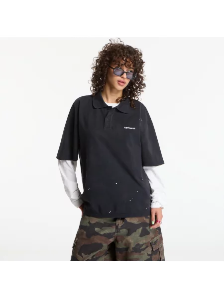 Tricou polo Carhartt Wip negru