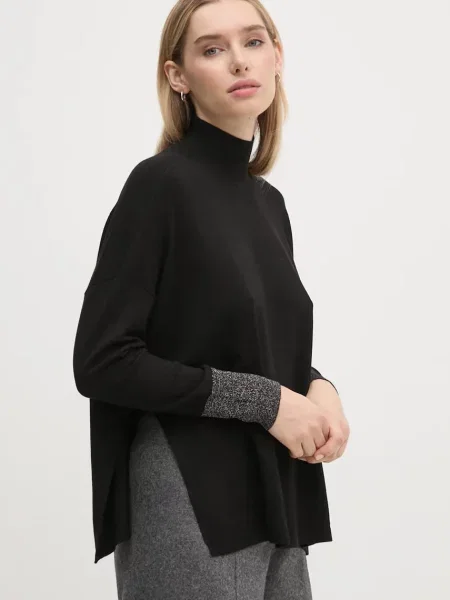Svetr Gaudi dámský lehký s pologolfem černá