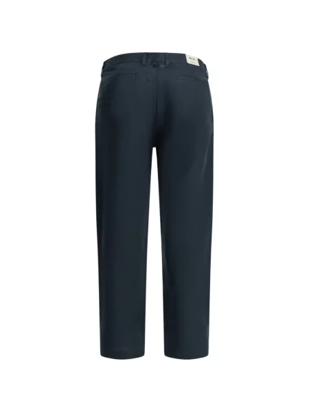 Lněné chinos Nn07 modré