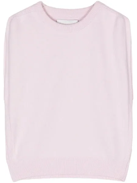 Vestă Sa Su Phi din cașmir roz