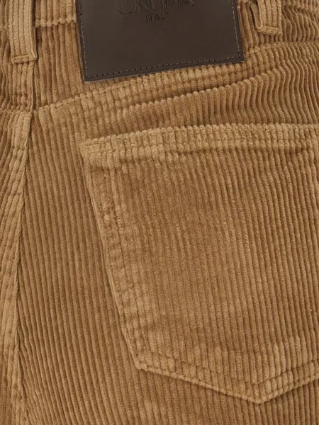Pantaloni Cruna de catifea cord maro