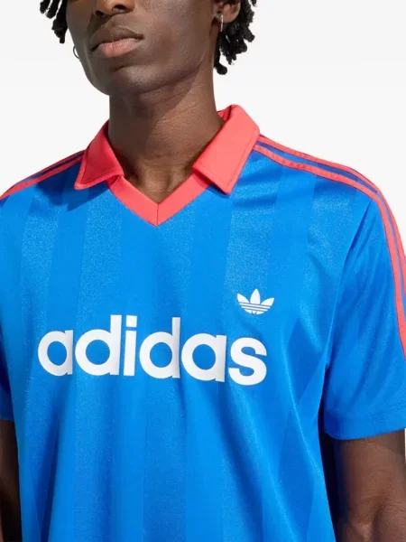 Húzózsinór futó póló Adidas nyomtatás kék