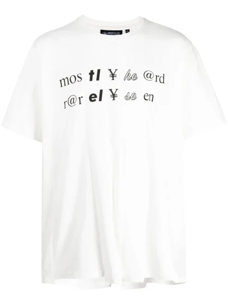 Tricou Mostly Heard Rarely Seen cu imagine alb
