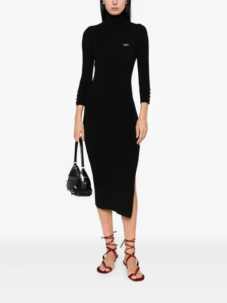Kostiumas briaunotas suknele Elisabetta Franchi juoda