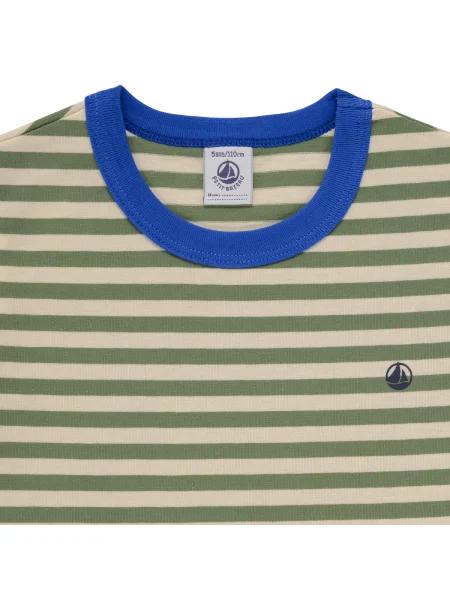 Tricou copii Petit Bateau verde
