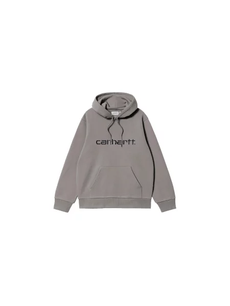 Bluza z kapturem Carhartt Wip z kapturem szara