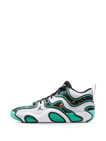 Sneakerși Jordan cu model floral cu imagine alb