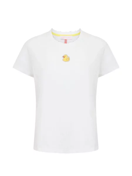 Tricou Mira Mikati cu broderie alb