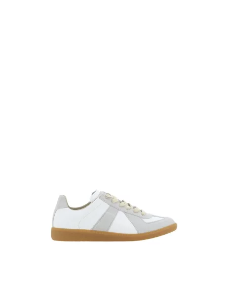 Sneakersy Maison Margiela zamszowe białe