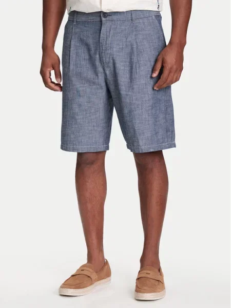 United Colors Of Benetton Šortky z materiálu modrá