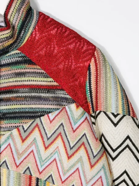 Kurtka bomber dziecięcy Missoni czerwony