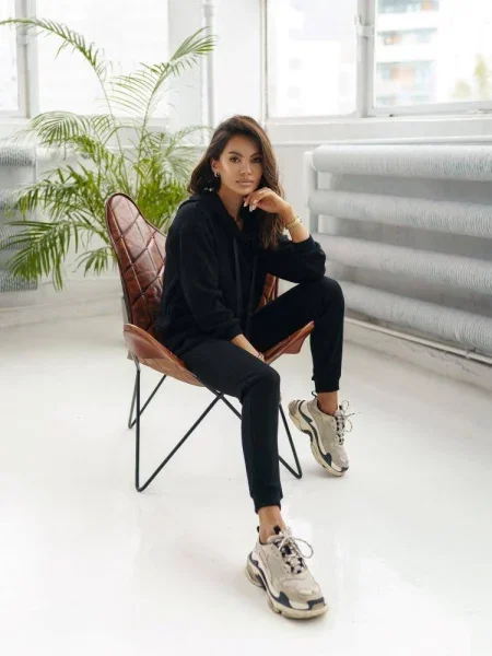 Hanorac cu glugă Cocomore negru