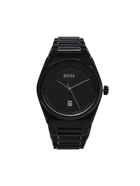 Годинник Boss Steer Black чорний