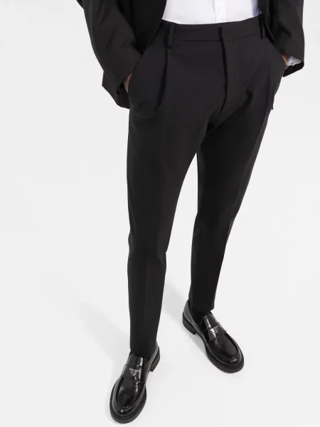 Spodnie Dsquared2 o krotszym kroju czarne