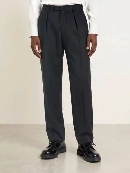 Sandro Spodnie O Kroju Regular Fit blau granatowe
