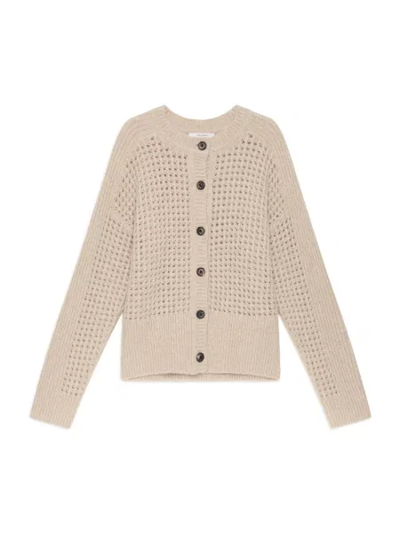 Kardigan Maliparmi wełniany beżowy