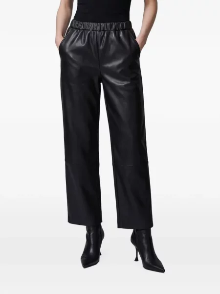Pantaloni Pariente din piele negru