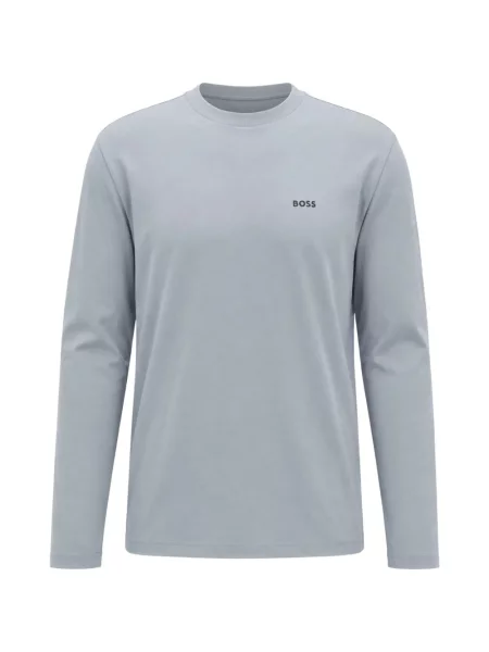 Lung tricou Boss cu imagine gri