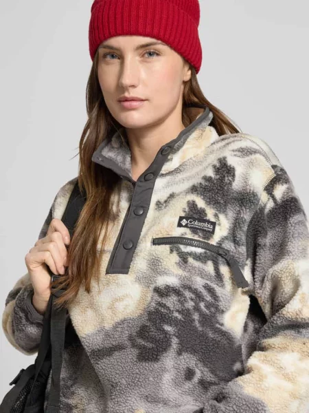 Sweter Columbia z logo ze stójką czarny