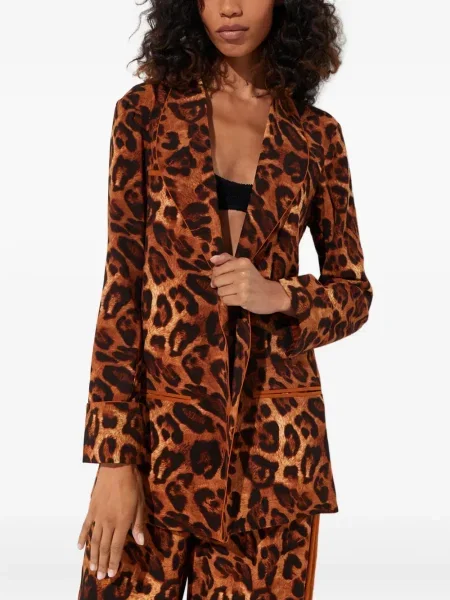 Geacă Mystique cu imagine cu model leopard maro