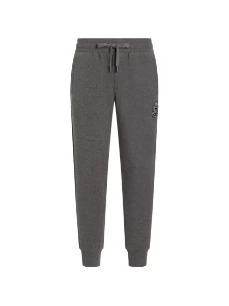 Pantaloni Dolce & Gabbana din jerseu gri