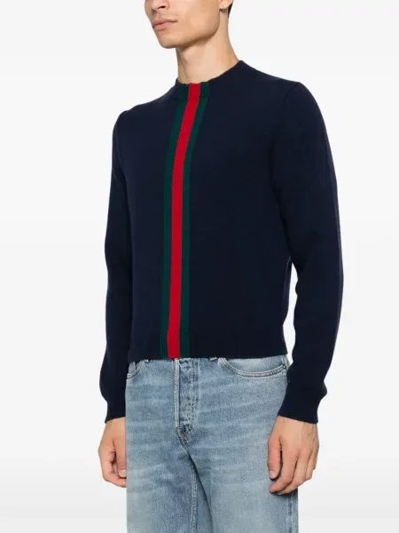 Pulover Gucci cu dungi albastru
