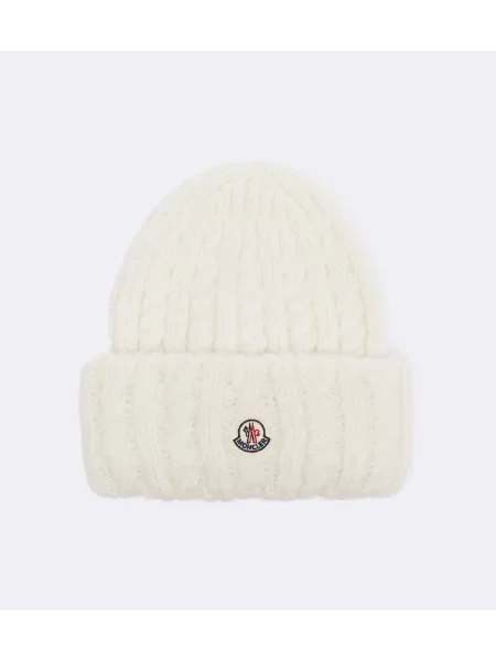 Căciulă Moncler de lână alb