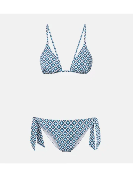 Bikini Max Mara cu imagine albastru
