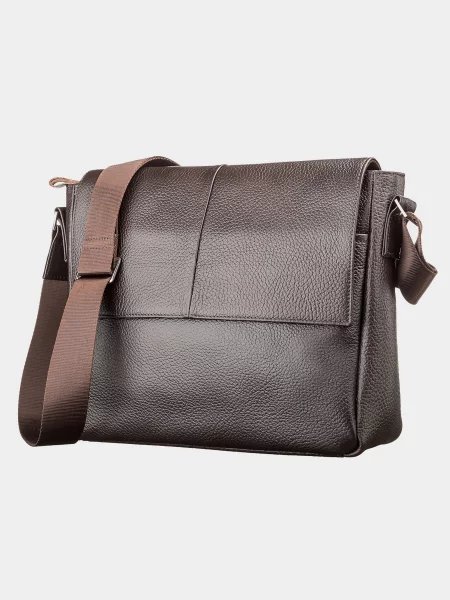 Кожаная сумка Shvigel коричневая