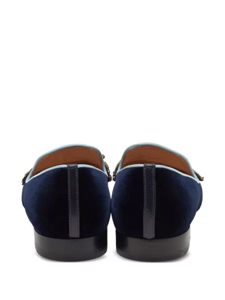 Hímzett loafer Gianvito Rossi kék