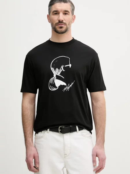 Karl Lagerfeld kratka majica črna