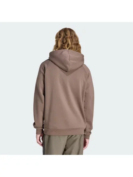 Bluza z kapturem Adicolor Teamgeist Cut Line brązowa