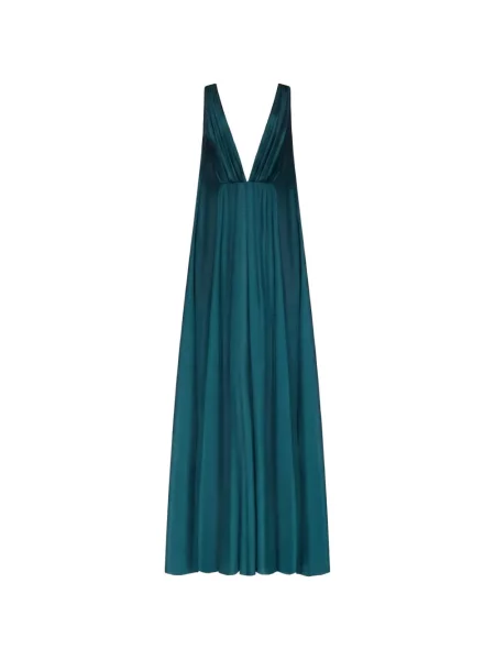 Rochie Temily cu decolteu în V verde
