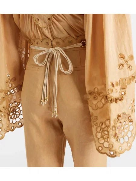 Cropp pantaloni Zimmermann de in bej