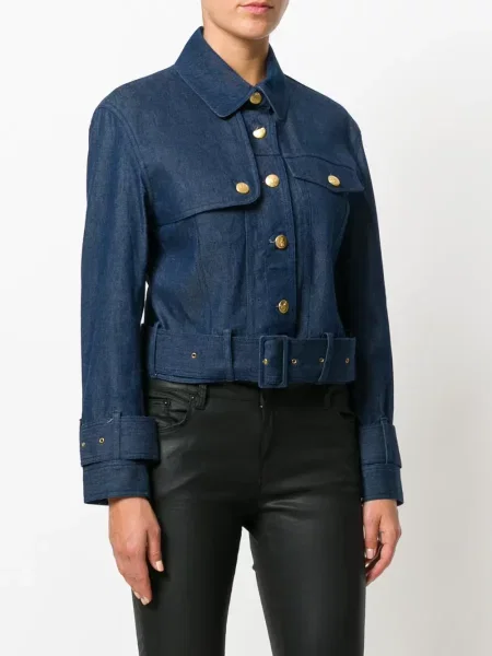 Džínová bunda John Galliano Pre-owned modrá