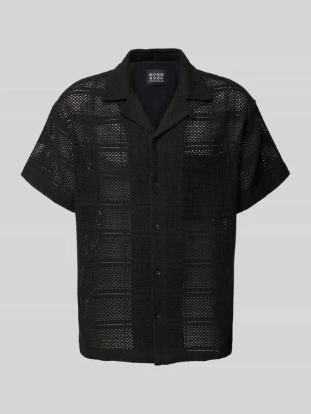 Koszula casualowa z listwą guzikową Scotch & Soda czarna