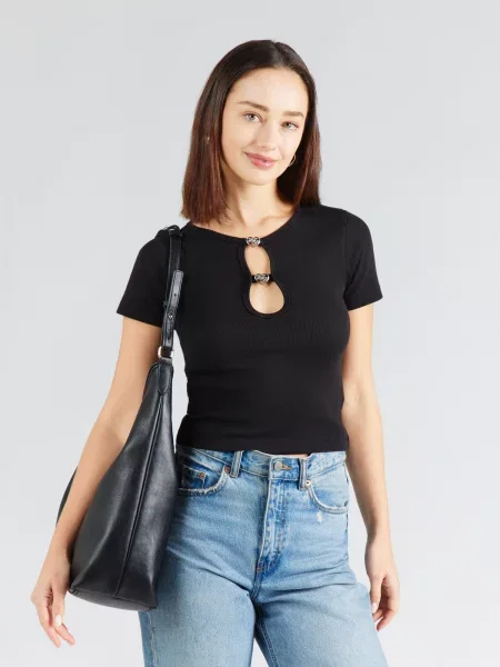 HUGO Tricou Diheart negru