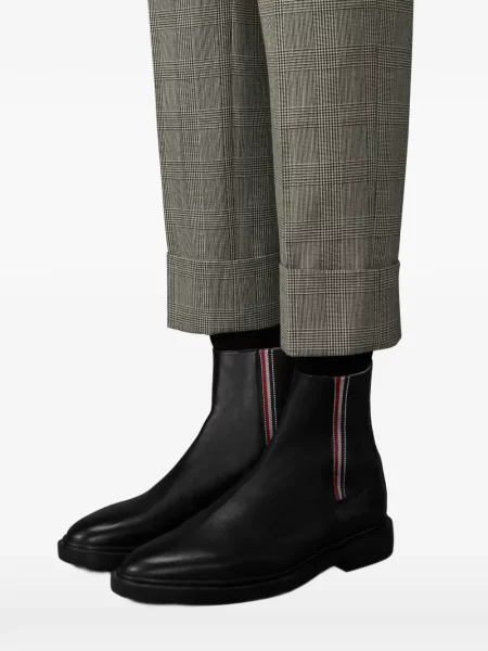 Botine chelsea Thom Browne din piele negru