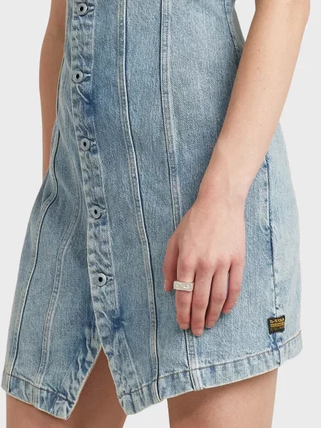Джинсовое платье G-star Raw голубое
