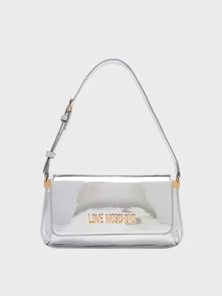 Сумка Moschino серебряная