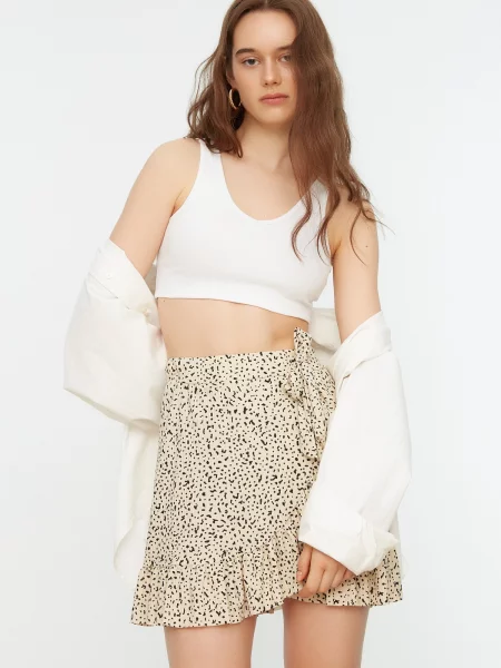 Fusta mini Trendyol maro