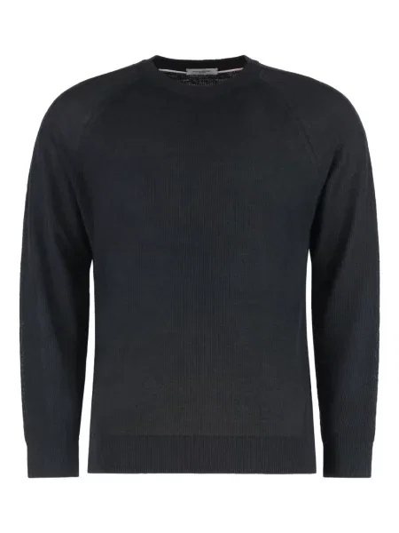 Пуловер Paolo Pecora с кръгло деколте черно