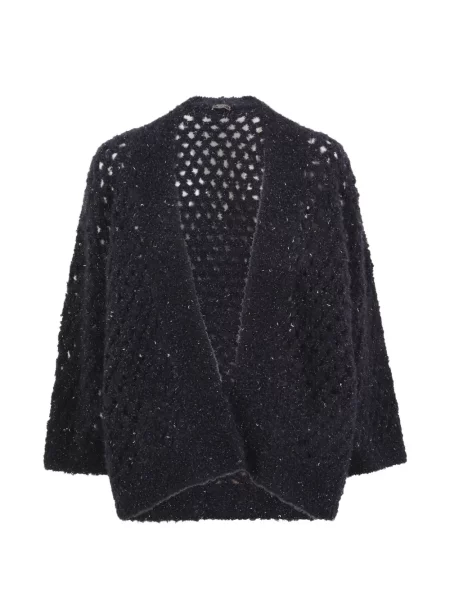 Cardigan Peserico cu paiete tricotate albastru