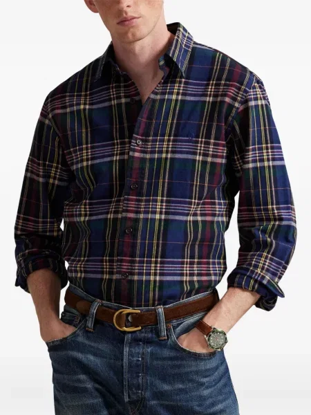 Ριγέ polo Polo Ralph Lauren με κουκούλα με αυτόγραφο λευκό