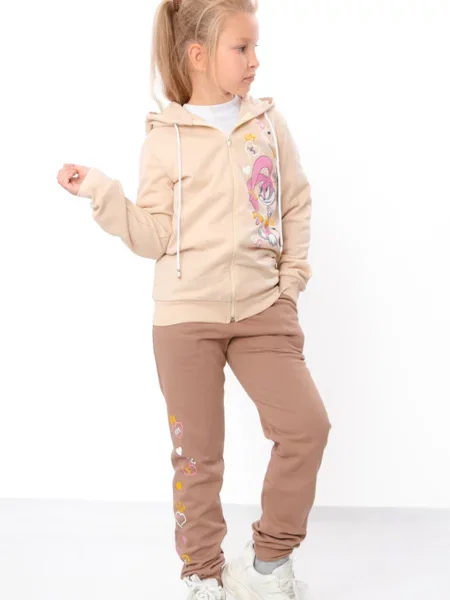 Дитячий Спортивний костюм Носи своє бавовна/поліестер бежевий