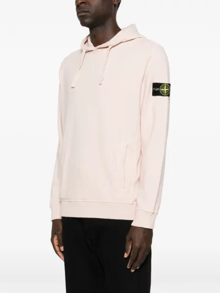 Hoodie Stone Island πέτρες με κορδόνι ροζ